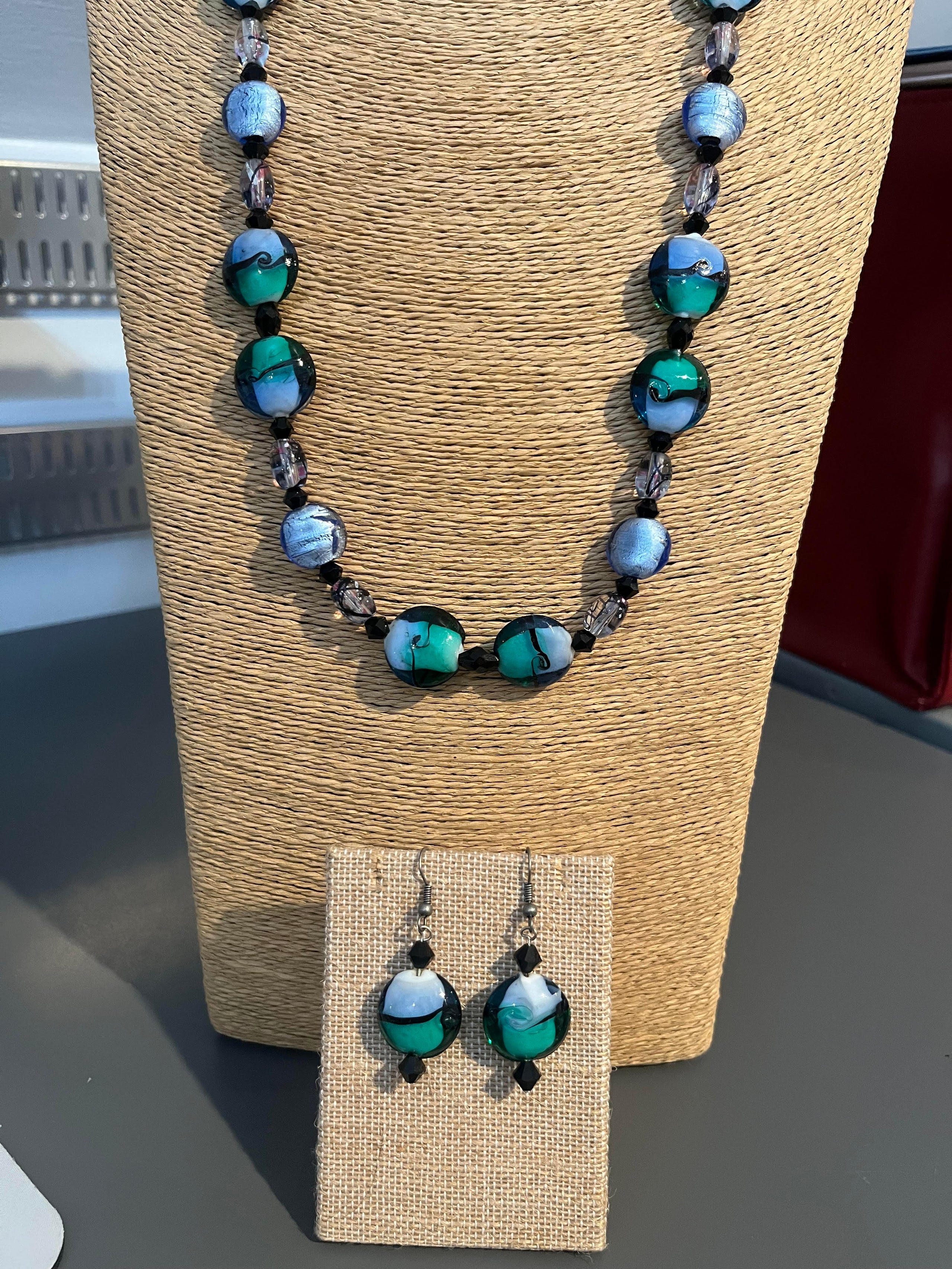 The Ocean Necklace & Earring Set