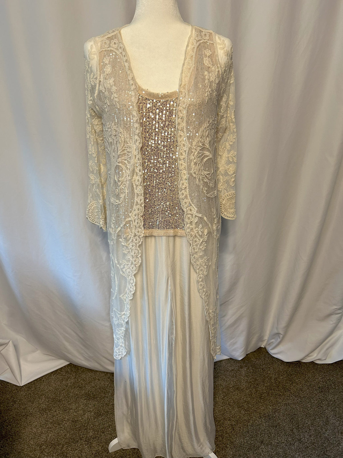 The Tree of Life Floral Lace Kimono Cover Up