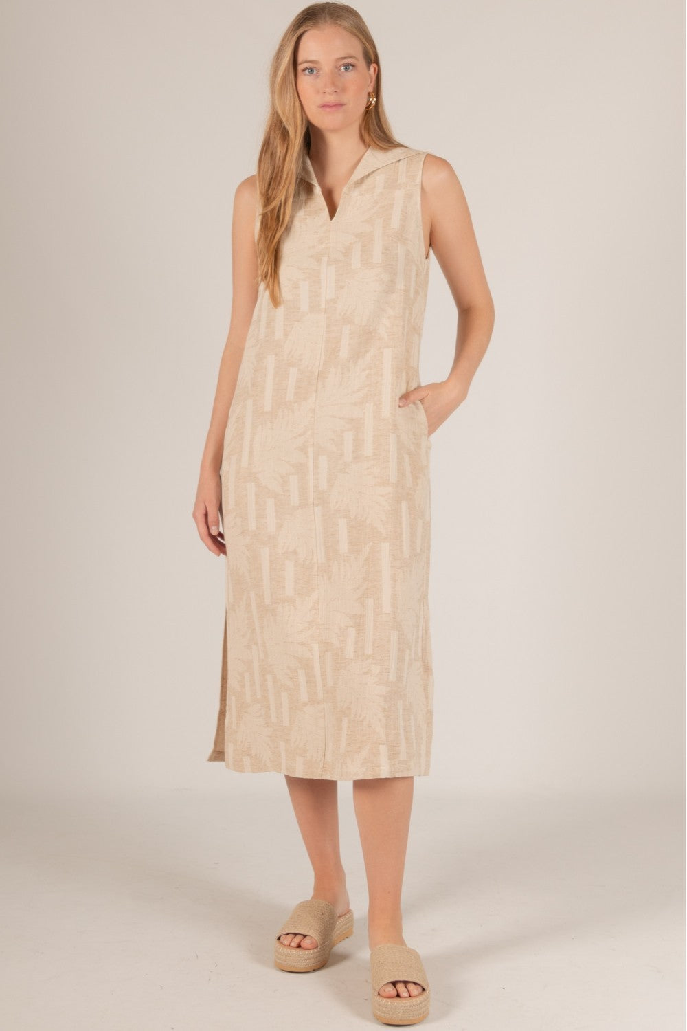 The Veronica Linen Cotton Blend Dress