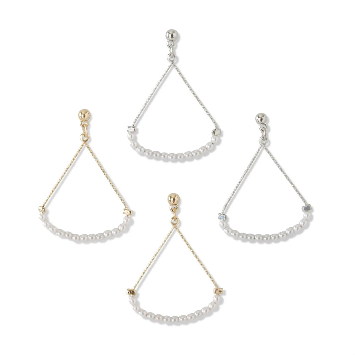 Teardrop Pearl Earrings - Assorted Colors