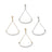 Teardrop Pearl Earrings - Assorted Colors