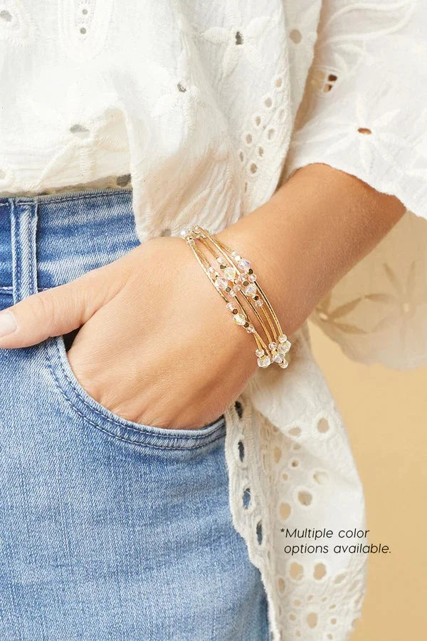 The Rosalita Stretch Bracelet Stack - Assorted Colors