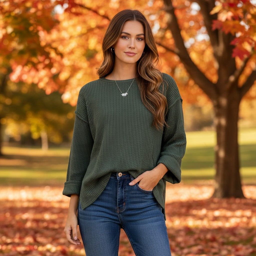 Get Up and Go Knit Top