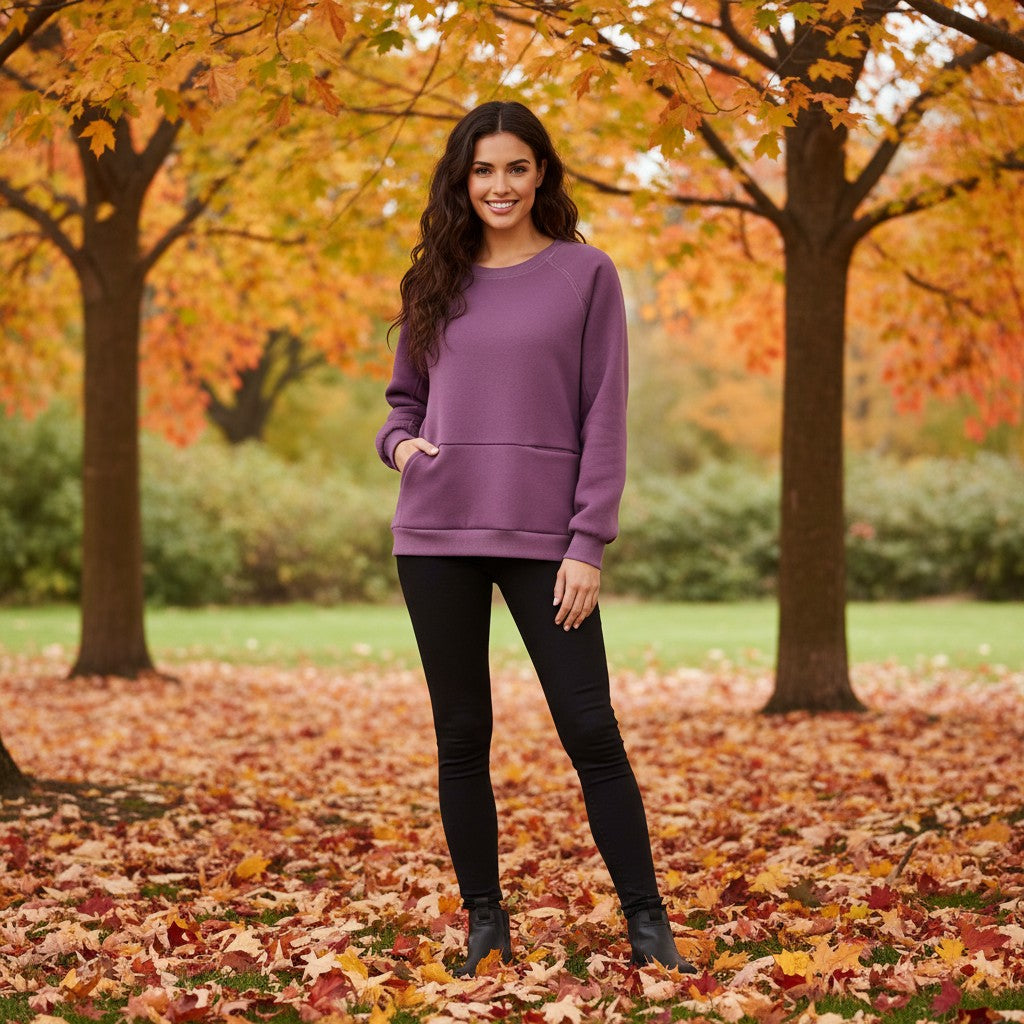 The Around Town Crewneck Sweatshirt Top