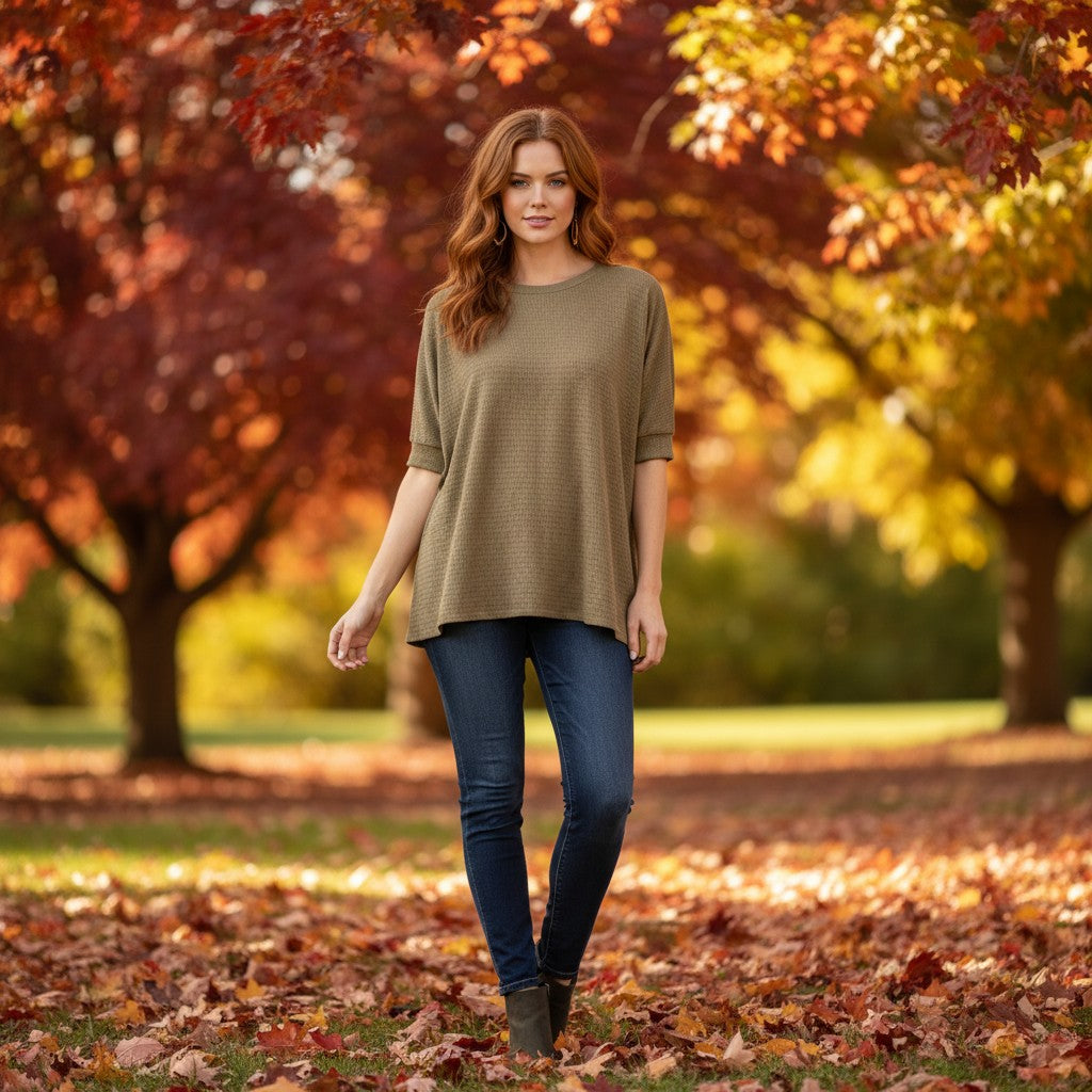 Olive Comfort Top