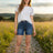 Judy Blue 2-Button Mid-Length Dad Shorts