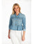 The Peplum Denim Jacket - Assorted Colors