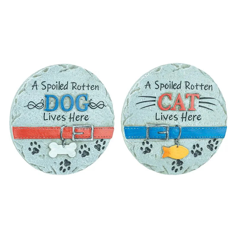 Spoiled Pet Lives Here Garden Stones - 2 Assorted