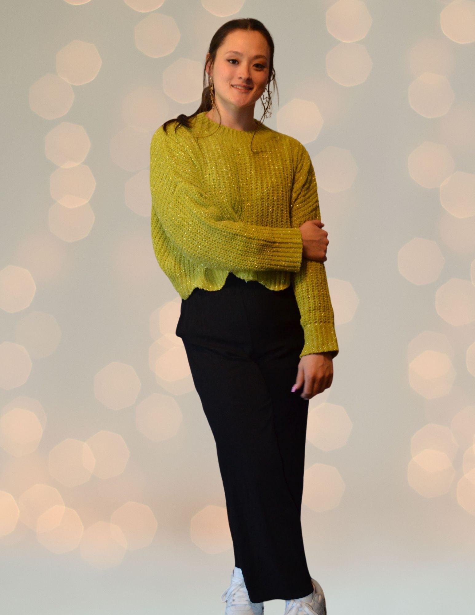 The Scallop Cropped Sweater - Assorted Colors