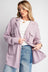 Lovely Lady Cotton Gauze Button Down Shirt - Plus Size