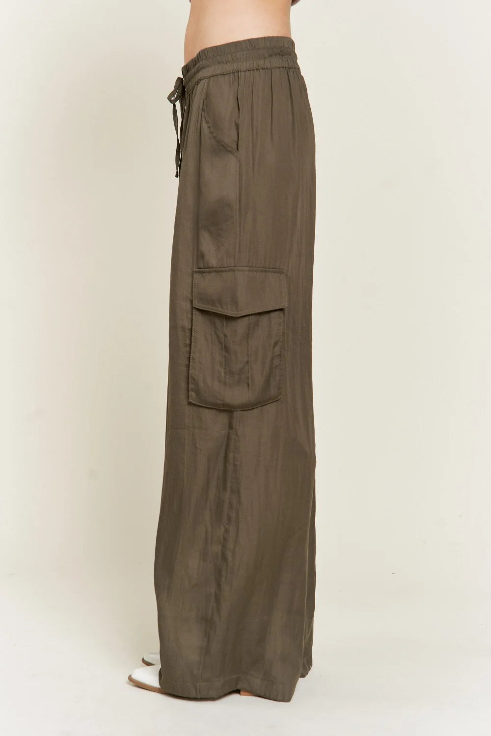 The Donna Satin Cargo Pants