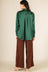 Emerald Green Satin Blouse