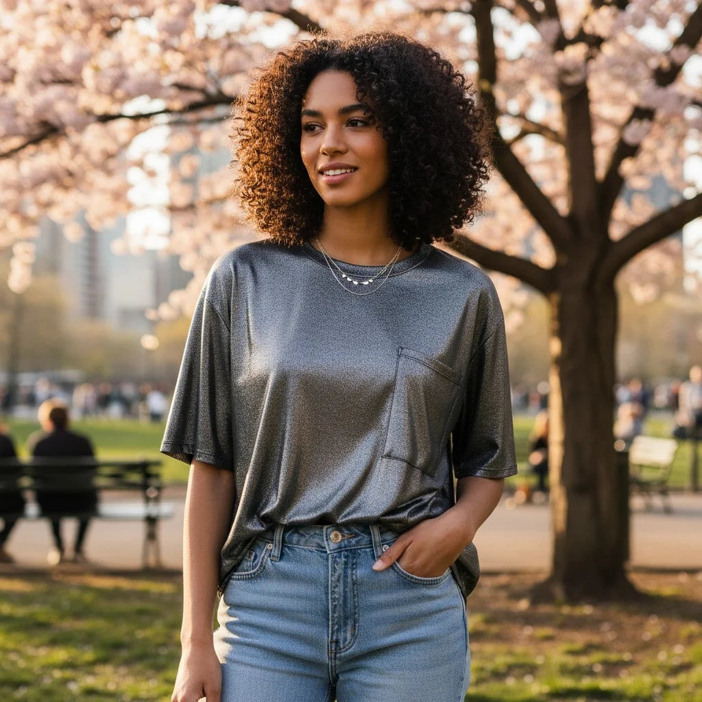 The Shimmer Tee - Assorted Colors