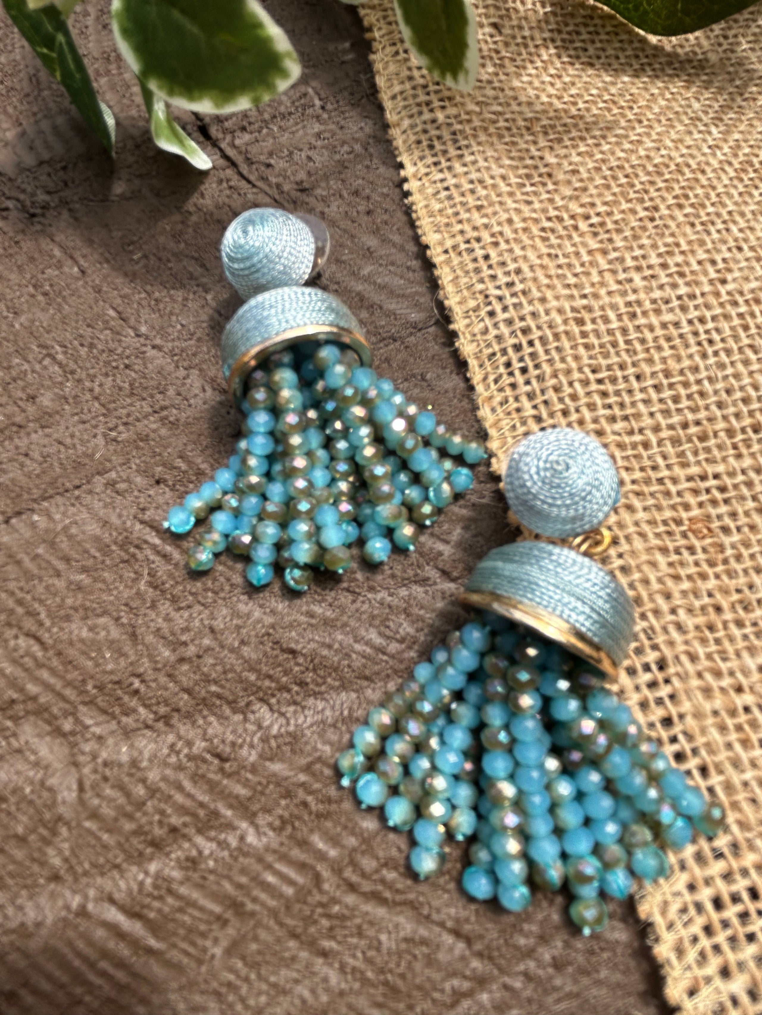 The Real Teal Dangle Earrings