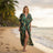 The Eloise Drawstring Tropical Leaves Kimono - Assorted Colors