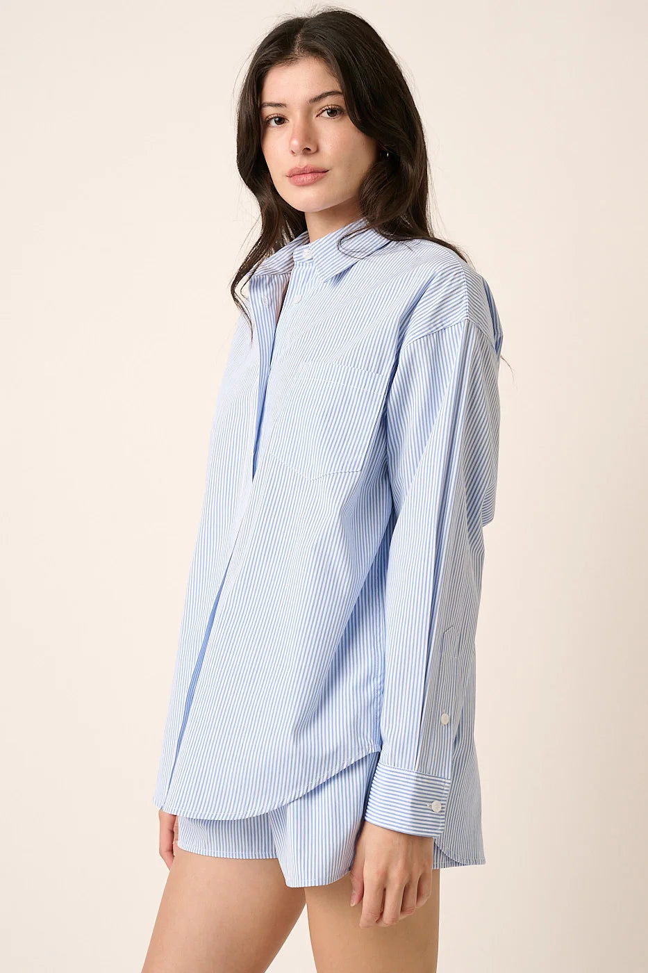 The Sierra Striped Shirt and Short Set