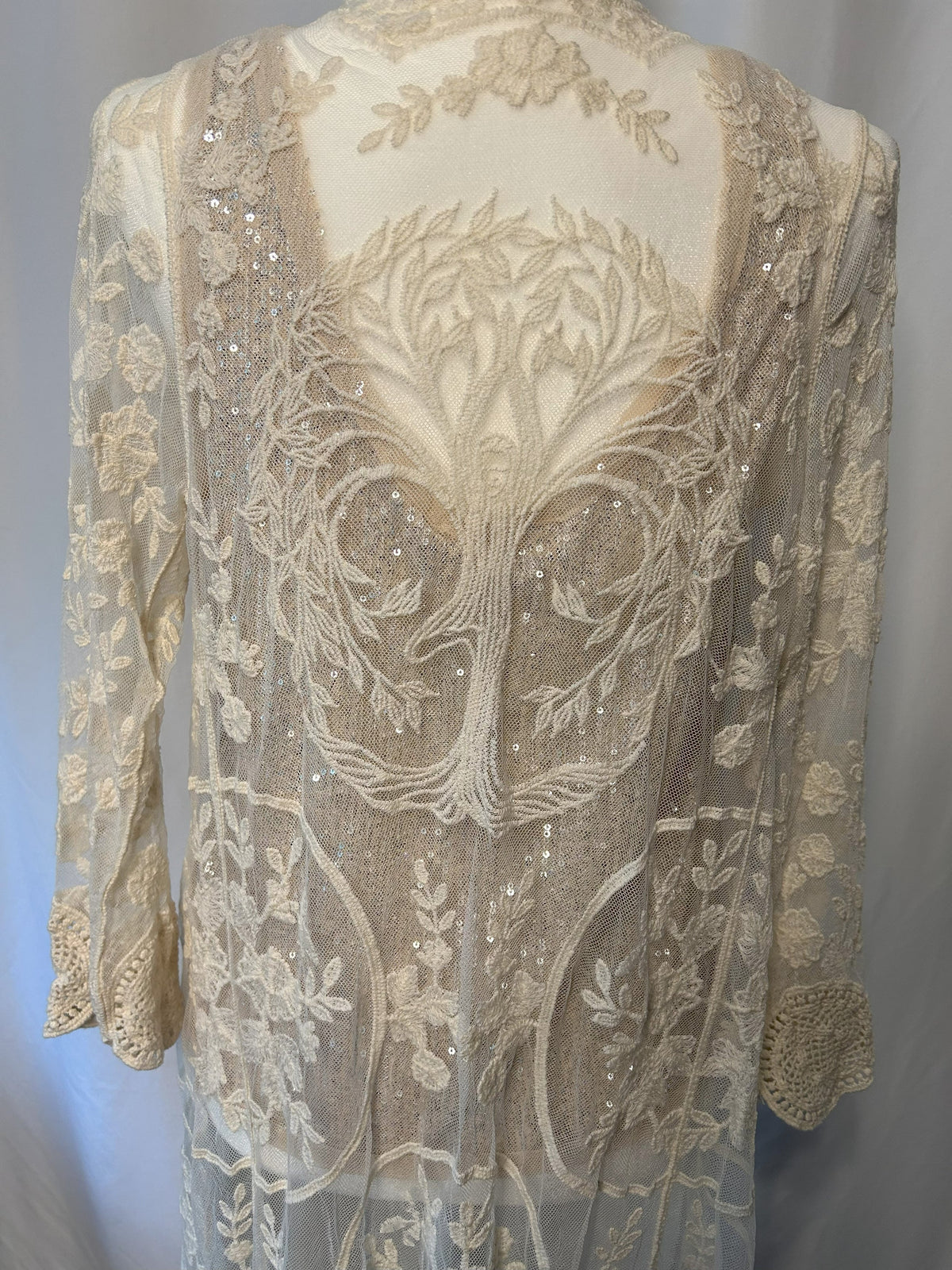 The Tree of Life Floral Lace Kimono Cover Up
