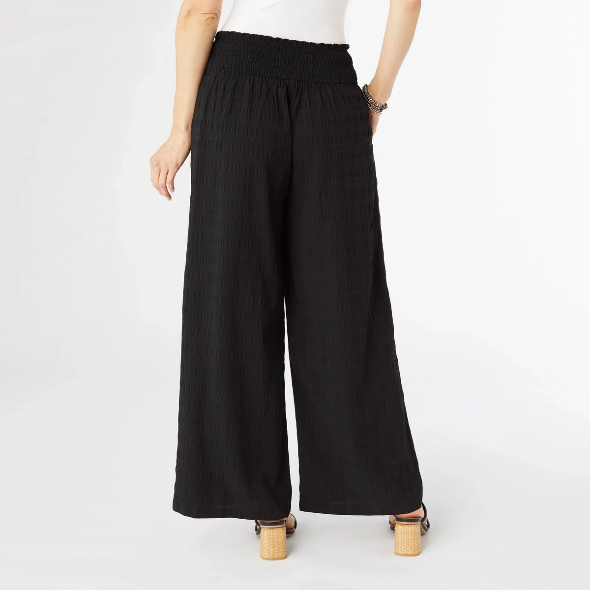 The Lillian Flowy Textured Pants - Assorted Colors