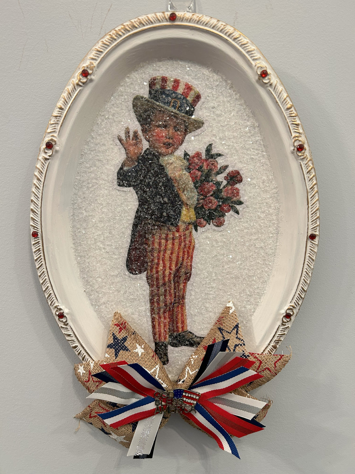 Young Uncle Sam Tray Wall Decor