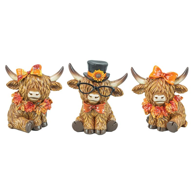 It's Fall Y'all Highland Cow Shelf Sitters