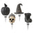 Halloween Wine Bottle Stoppers - 4 Assorted Styles