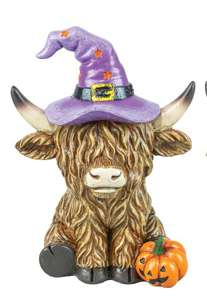 Highland Cow Wizard Shelf Sitters - Assorted Colors