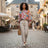 The Katrina Tropical Mock Neck Blouse