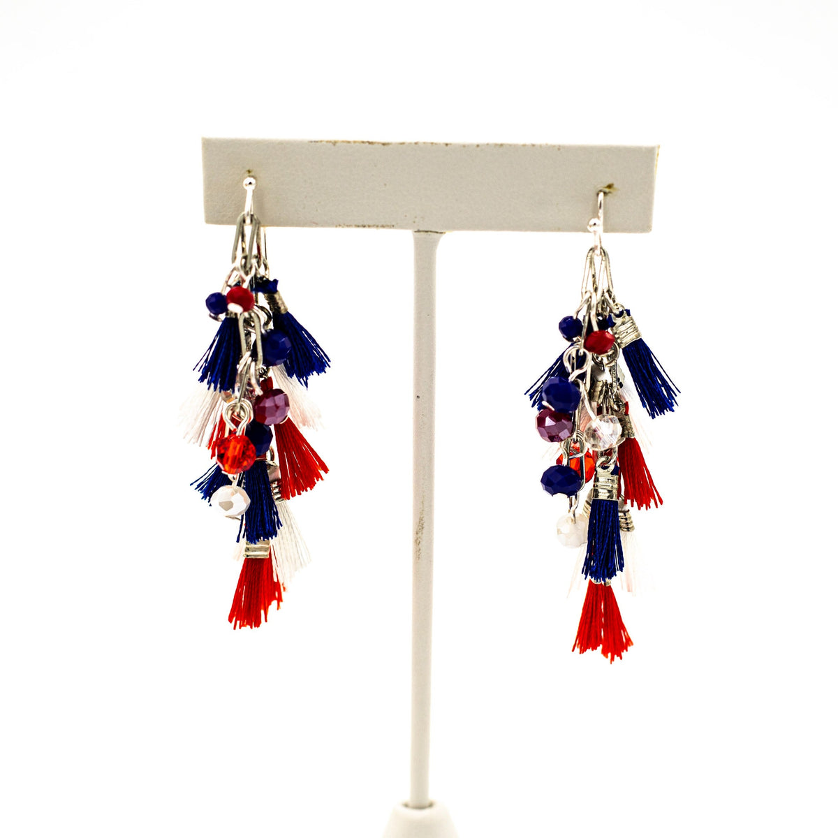 Patriotic Parade Tassel Earrings