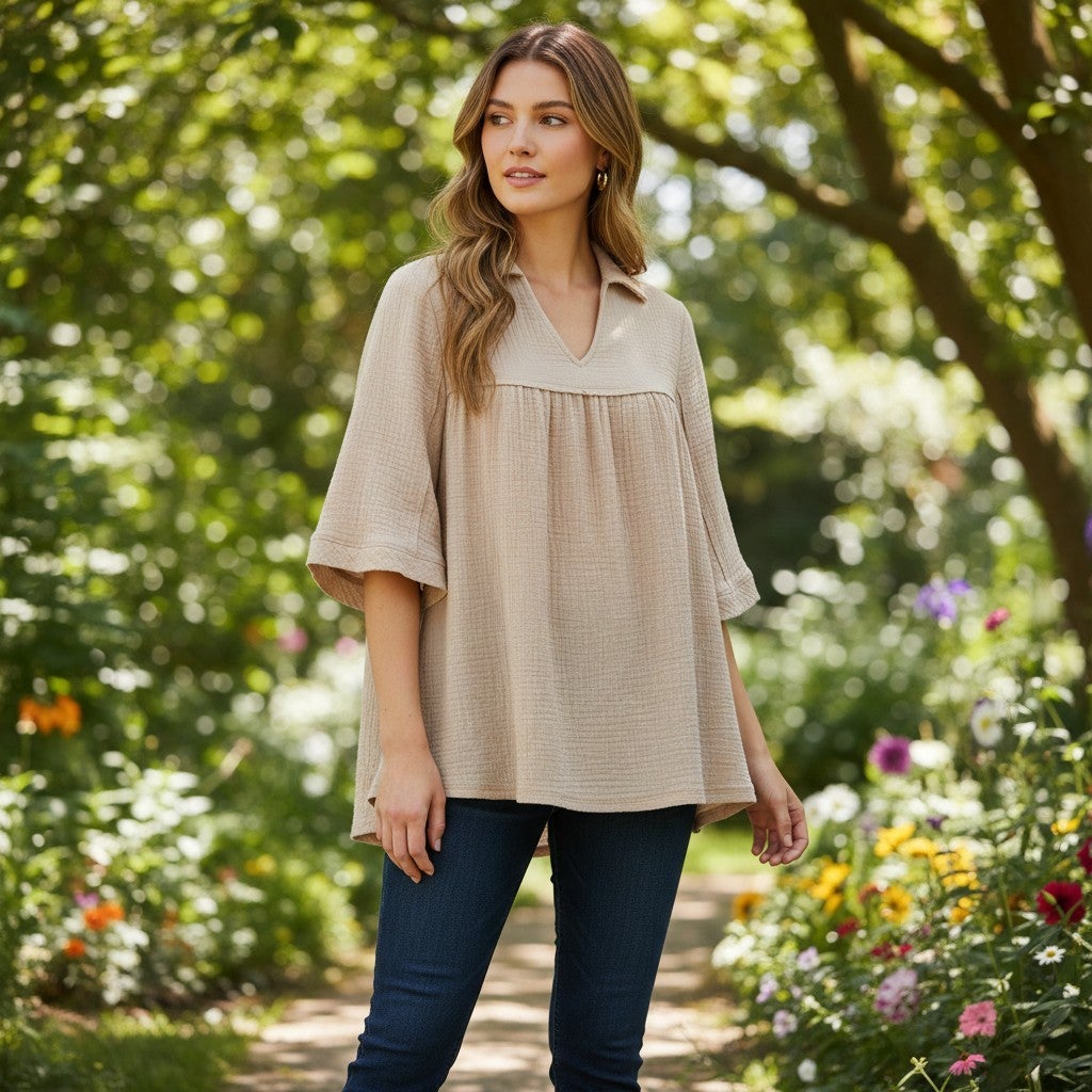 The Giselle Peasant Top - Assorted Colors