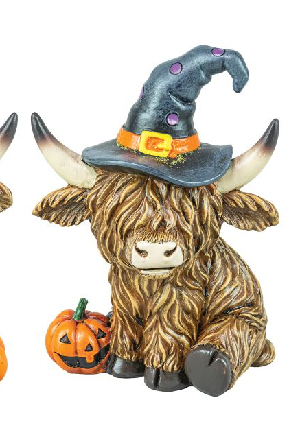 Highland Cow Wizard Shelf Sitters - Assorted Colors