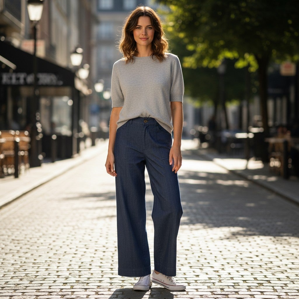 The Bethany Denim Inspired Slacks