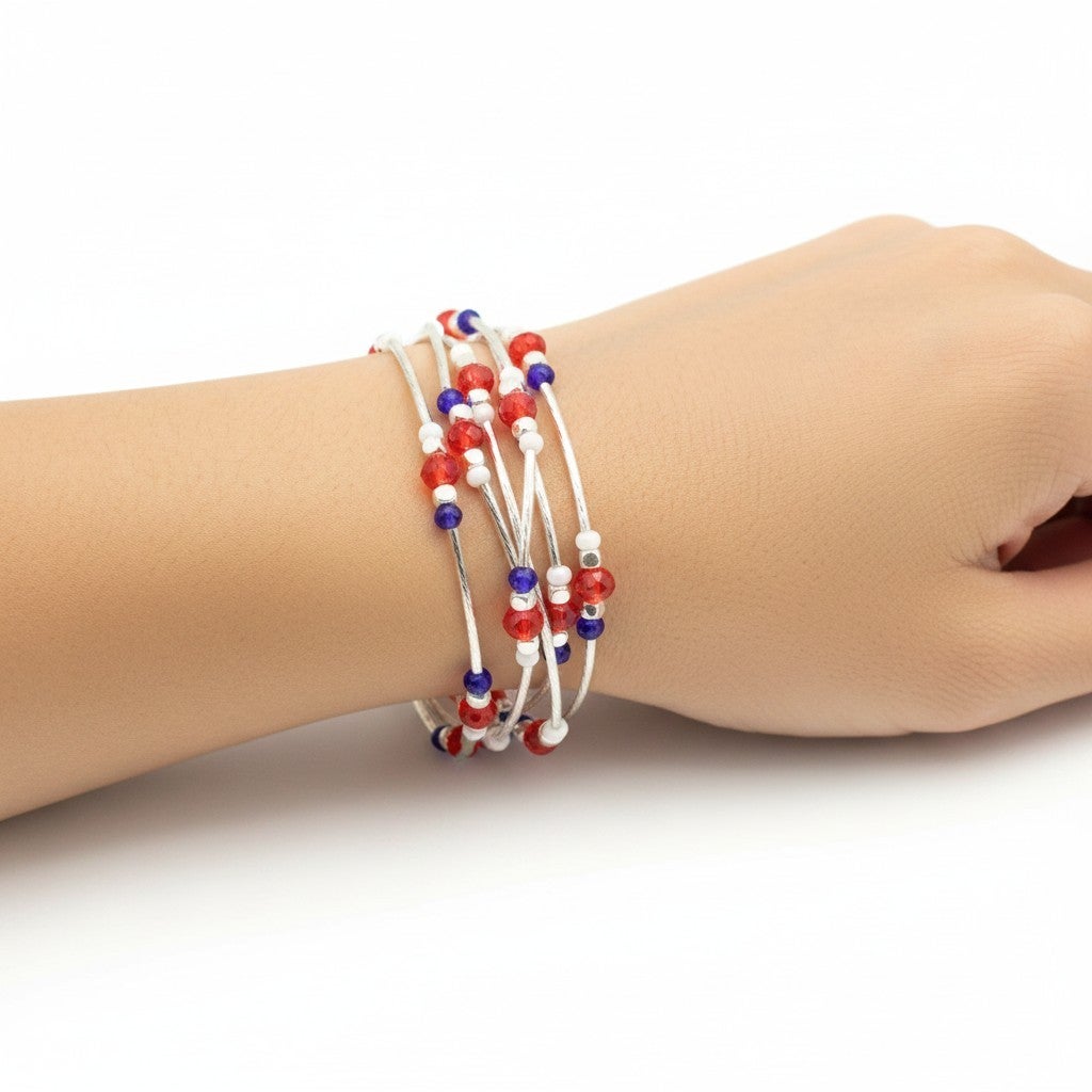 Fireworks Stretch Stack Bracelet
