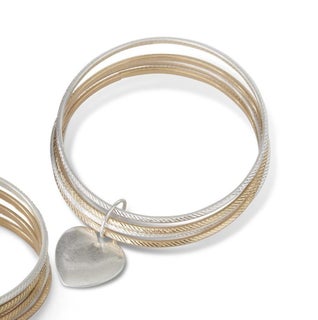 My Heart Surrounds You Bangle Bracelet Set