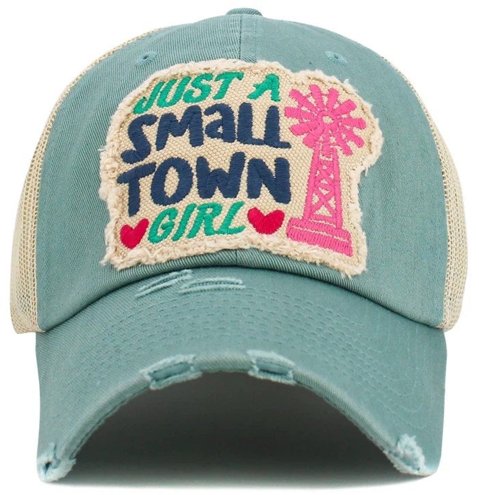 Just A Small Town Girl Meshback Ballcap - Assorted Colors