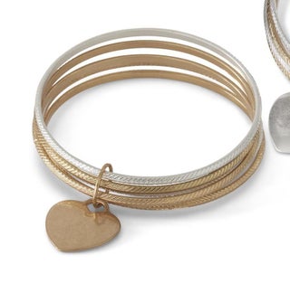 My Heart Surrounds You Bangle Bracelet Set