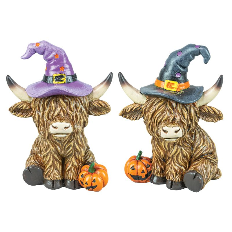 Highland Cow Wizard Shelf Sitters - Assorted Colors
