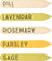 Herb Garden Rustic Markers